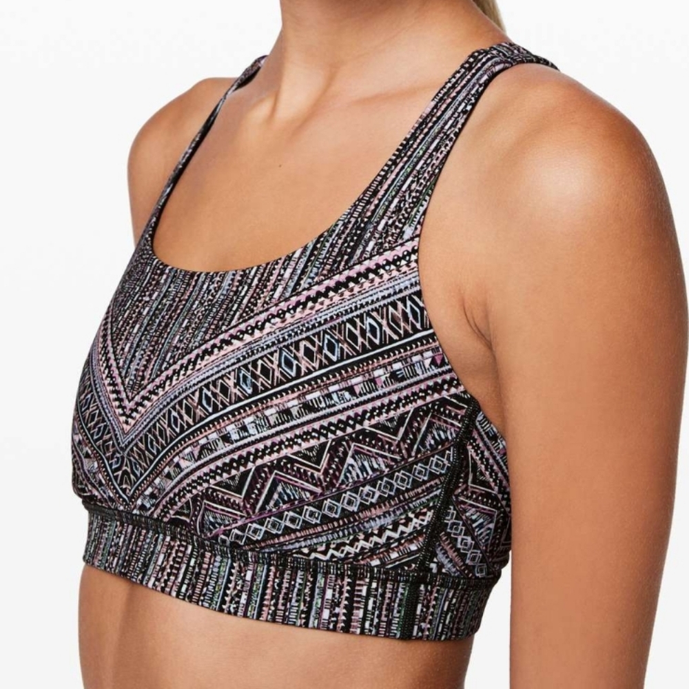 Lululemon Energy Bra tribal pace